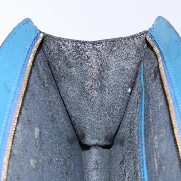 LOUIS VUITTON Epi Trousse Crete Pouch Blue - Picture 9 of 15